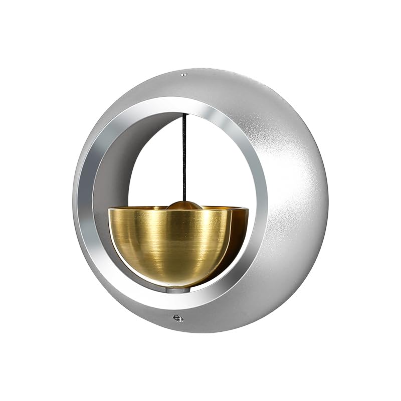 Sliver Shopkeepers Doorbell Chimes for Door Opening - Doorbell Decorative Bells for Business - Unique Ornaments and Hanging Decoration for Enty, Fridge Sticker & Barn Wood Door - Creative Gift Sliver