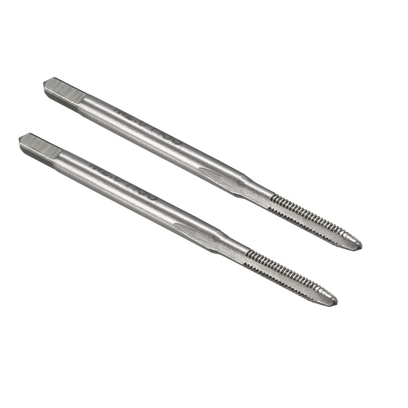 uxcell Metric Machine Tap M2 x 0.4mm H2 High Speed Steel 3 Straight Flutes Screw Tapping Threading Machinist Repair DIY Tool 2pcs M2 x 0.4
