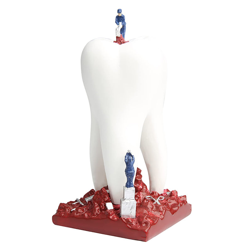 Dentist Desk Ornaments Gift Dental Office Decorations Tooth Art Showing Model Funny Personalized Room Retirement Graduation Birthday Gift for Men Women Teeth Shape (Multicolor) multi