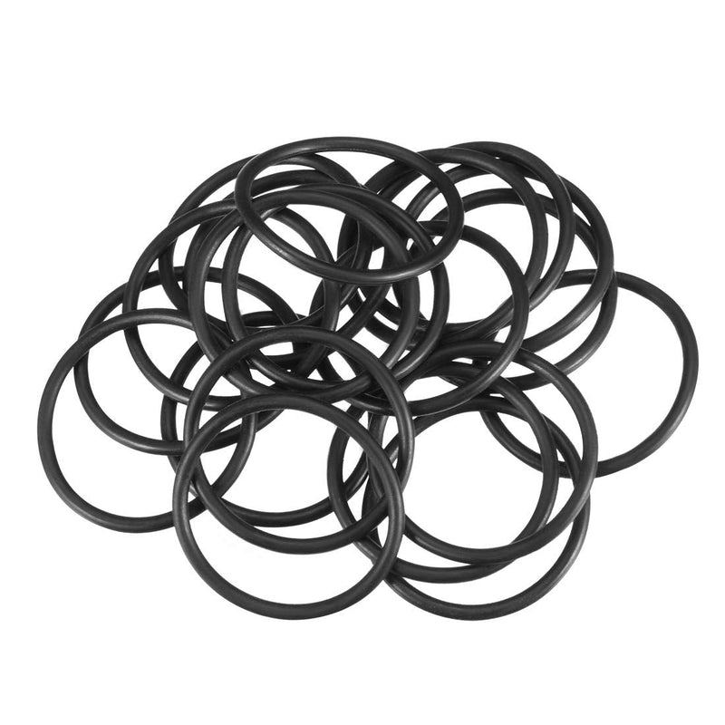 uxcell Nitrile Rubber O-Rings 32mm OD 28mm ID 2mm Width, Metric Sealing Gasket for Automotive Machine Plumbing, Pack of 20 28mmx32mmx2mm