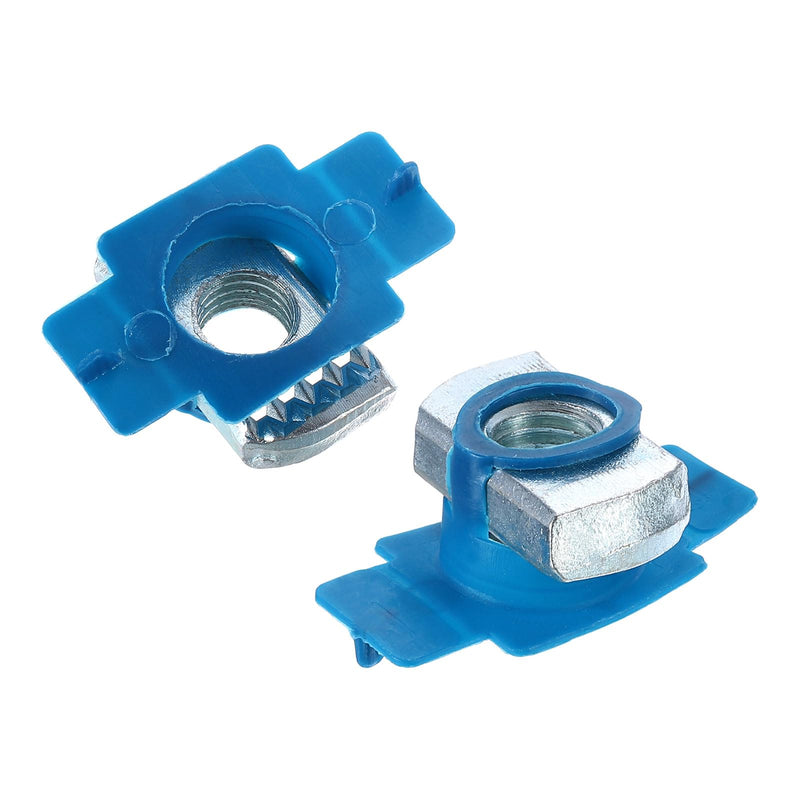 uxcell Nylon Channel Squeeze Nut, 60Pcs 1/2"-13 Carbon Steel Zinc-Plating Long Spring Nuts for Strut Channel Mounts Solar Panel 60