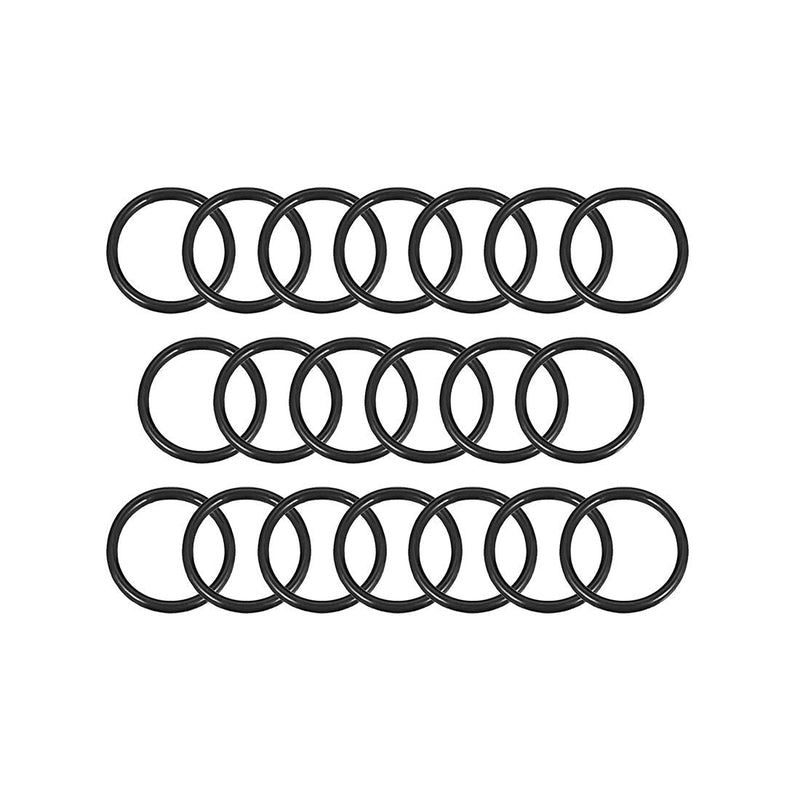 uxcell Nitrile Rubber O-Rings 7mm OD 5mm ID 1mm Width, Metric Sealing Gasket for Automotive Machine Plumbing, Pack of 20 7x5x1mm
