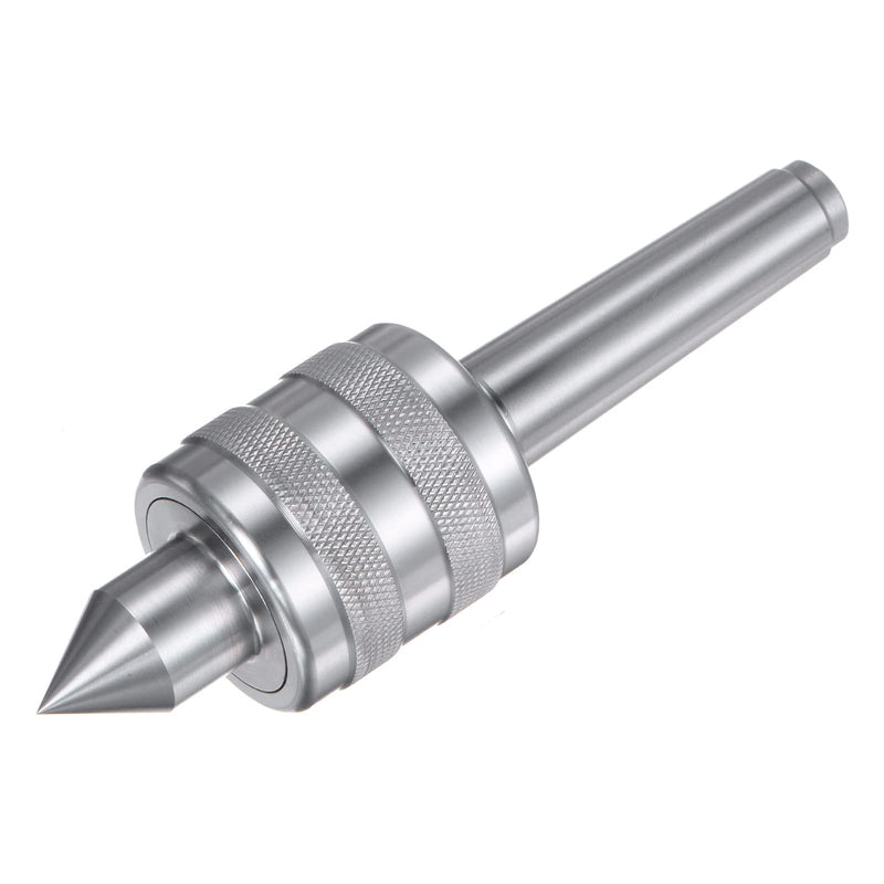 uxcell MT2 Live Center, Morse Taper Precision Medium Duty Rotary Knurling Live Center for CNC Lathe Metal High Speed Turning Revolving Milling