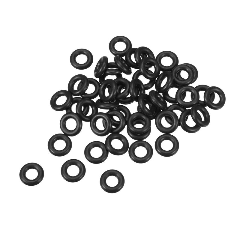 uxcell Nitrile Rubber O-Rings 12mm OD 6mm ID 3mm Width, Metric Sealing Gasket for Automotive Machine Plumbing, Pack of 50 6x12x3mm