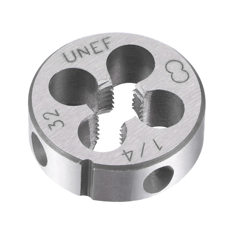 uxcell Round Threading Dies 1/4"-32 UNEF, Alloy Tool Steel Machine Thread Repair Hand Tool