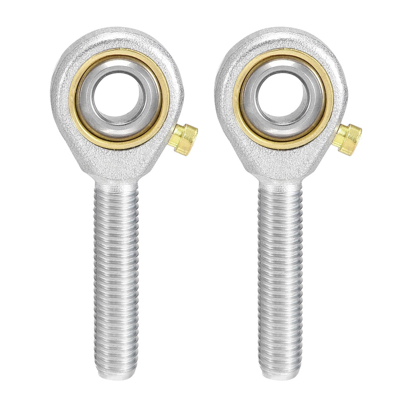 uxcell POSB4 Rod End Bearings 1/4-inch Bore Pre-Lubricated Bearings 1/4-28 Male Thread Left Hand 2pcs 1/4"
