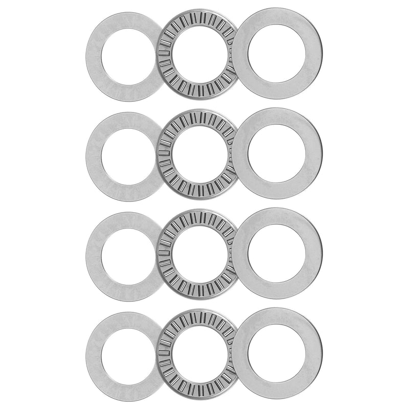 uxcell NTA1220 Thrust Needle Roller Bearings with Washers 3/4" Bore 1-1/4" OD 5/64" Thickness 4pcs 3/4" x 1-1/4" x 5/64" 4