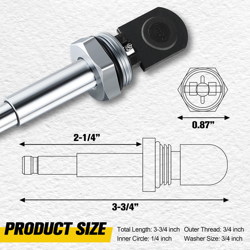 Enhon Push Button Diverter, Replacement for RP5649, Compatible with Delta Valve, Shower Replacement Parts, Shower Diverter Assembly for Use in Single Handle Tub and Shower