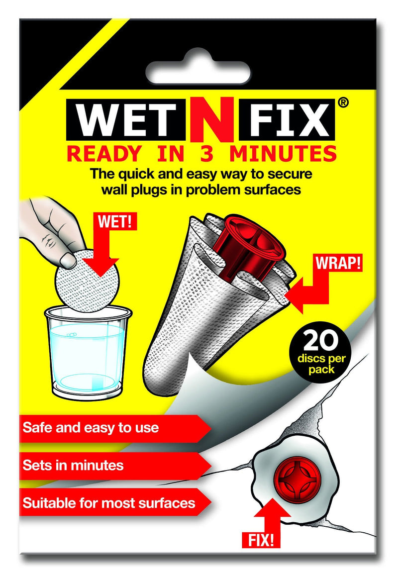 (20 Discs) - Fixing Wall Plugs Fast! No Need to Fill or redrill.