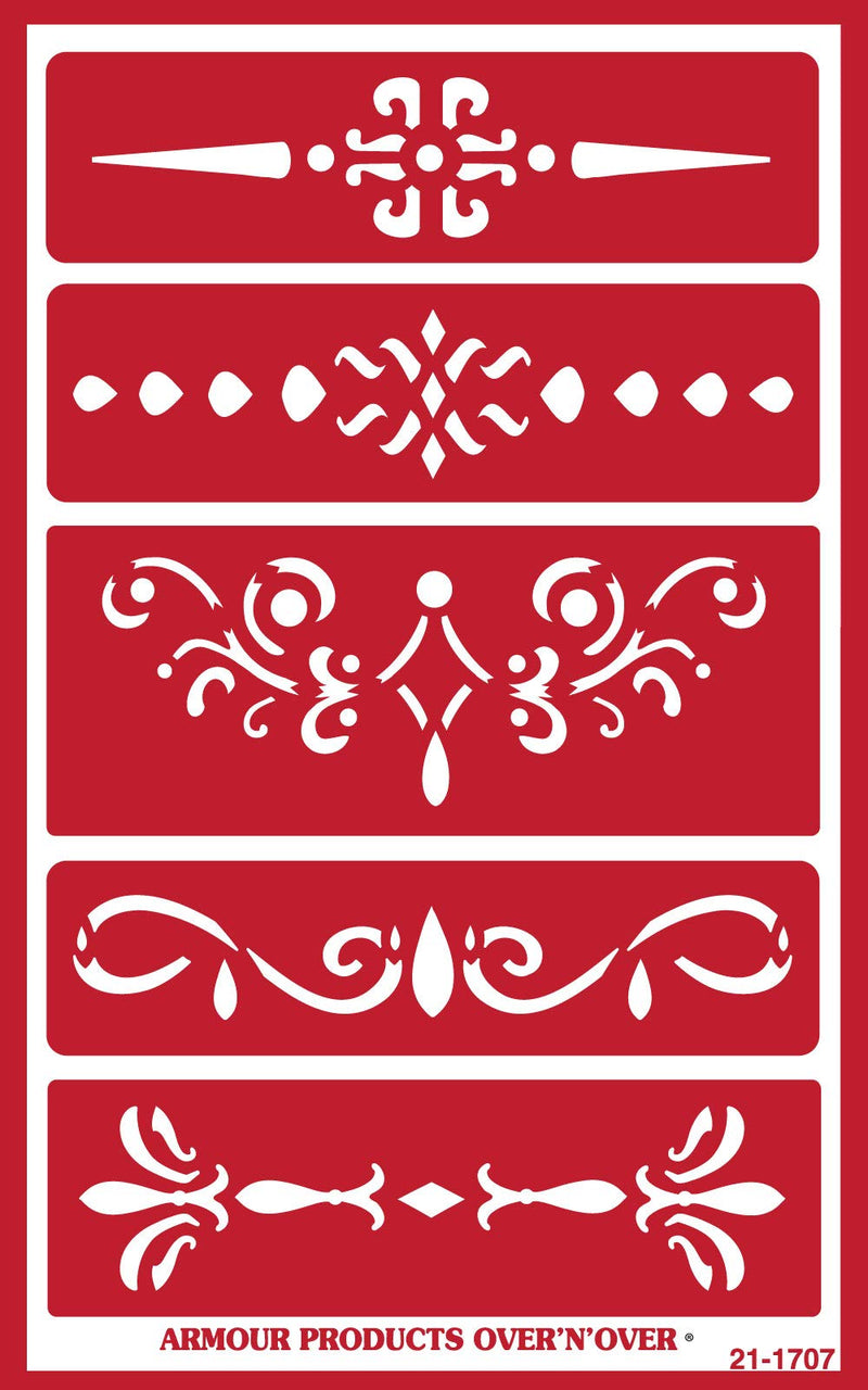 Ornamental Borders - Over N Over Reusable Stencil