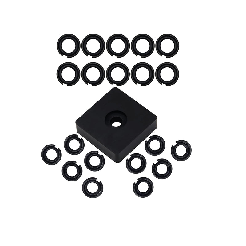 (10+10 Sets) 3/8" and 1/2'' Impact Retaining Ring for Mmilwaukei Impact Friction Ring Clip with O-Ring, Electric/Pneumatic Type Impact Wrench, Retainer Impact Lock Ring Anvil Install Tool Included