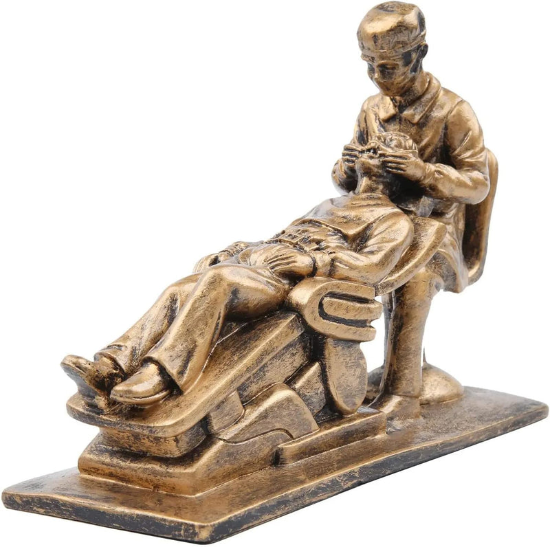 Dentist Working Sculpture Mini Dental Clinic Desk Decoration Art Ornaments | Dental Students Graduates Gift (Yellow) Dentist Yellow - NewNest Australia