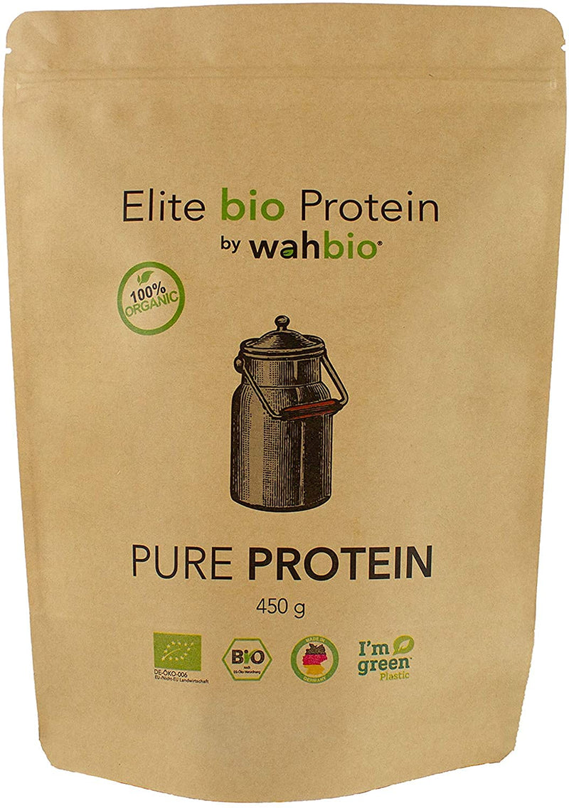 'Wahbio 100% Organic Protein Pure Neutral Taste 4 Components | Whey Protein Powder/Casein/Egg/Soy/Organic Protein Powder No Sugar/Sweetener Additives | Aspartame Free And Xanthan Free, , , - NewNest Australia