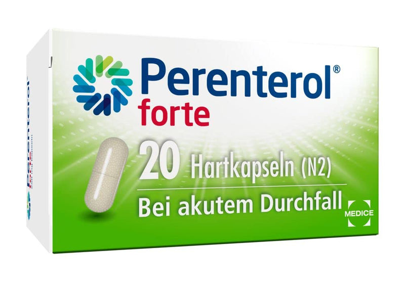 Perenterol forte 250 mg 20 capsules for acute diarrhea & prevention - anti-inflammatory & prevents excessive fluid loss - NewNest Australia