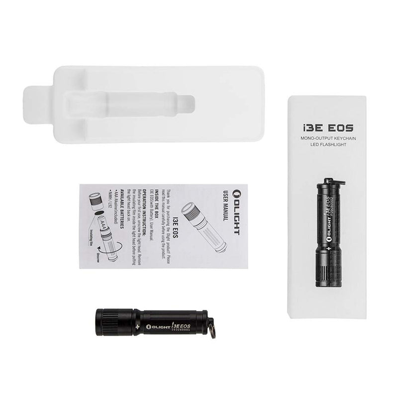 OLIGHT 90 Lumens i3E EOS PMMA TIR Lens AAA Flashlight Compact Keychain Flashlight EDC Flashlight for Night, Camping - NewNest Australia