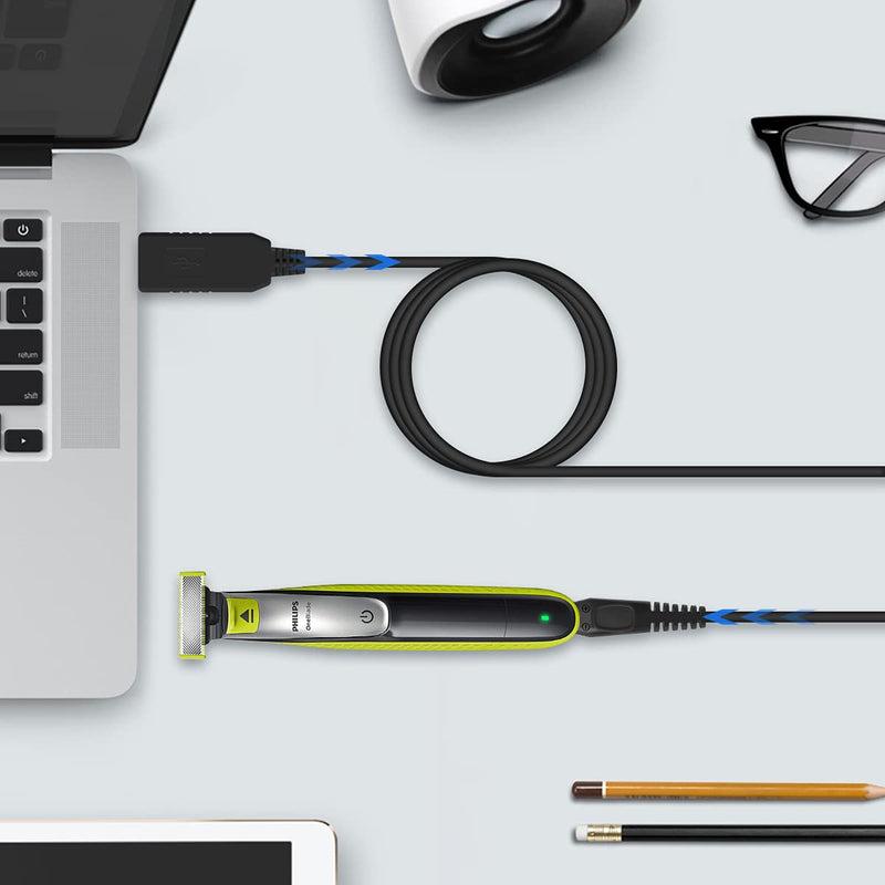 Charger for Philips One Blade QP2530 QP2630,AIEVE 8V USB Charger Charging Cable Power Cord for Philips Norelco Oneblade QP2530 QP2630 HQ850 HQ912 HQ913 HQ914 HQ915 HQ916 Hybrid Trimmer Shaver - NewNest Australia