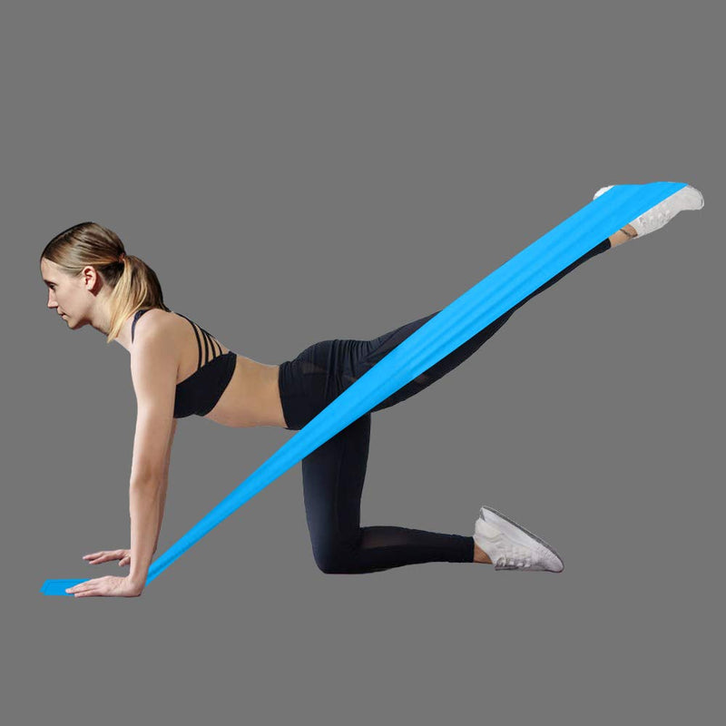 A AZURELIFE Resistance Bands, Professional Non-Latex Elastic Exercise Bands, 5 ft. Long Stretch Bands for PT, Yoga, Pilates, Rehab, at-Home or The Gym Workouts Assorted - NewNest Australia