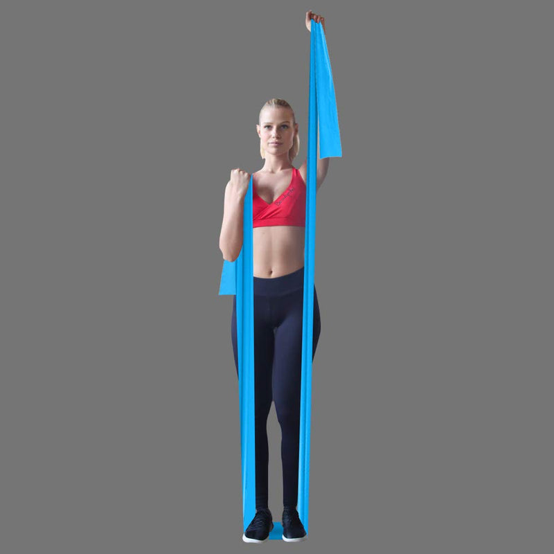A AZURELIFE Resistance Bands, Professional Non-Latex Elastic Exercise Bands, 5 ft. Long Stretch Bands for PT, Yoga, Pilates, Rehab, at-Home or The Gym Workouts Assorted - NewNest Australia