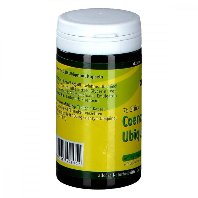 Coenzyme Q10 Ubiquinol 100 mg capsules 75 pieces NewNest Australia