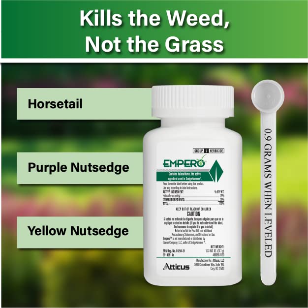 Empero Nutsedge Killer for Lawns (1.33 oz) - Halosulfuron Turf Herbicide - Kills Nut Grass in Established Lawns, Ornamental Turfgrass, & Landscape Areas - NewNest Australia