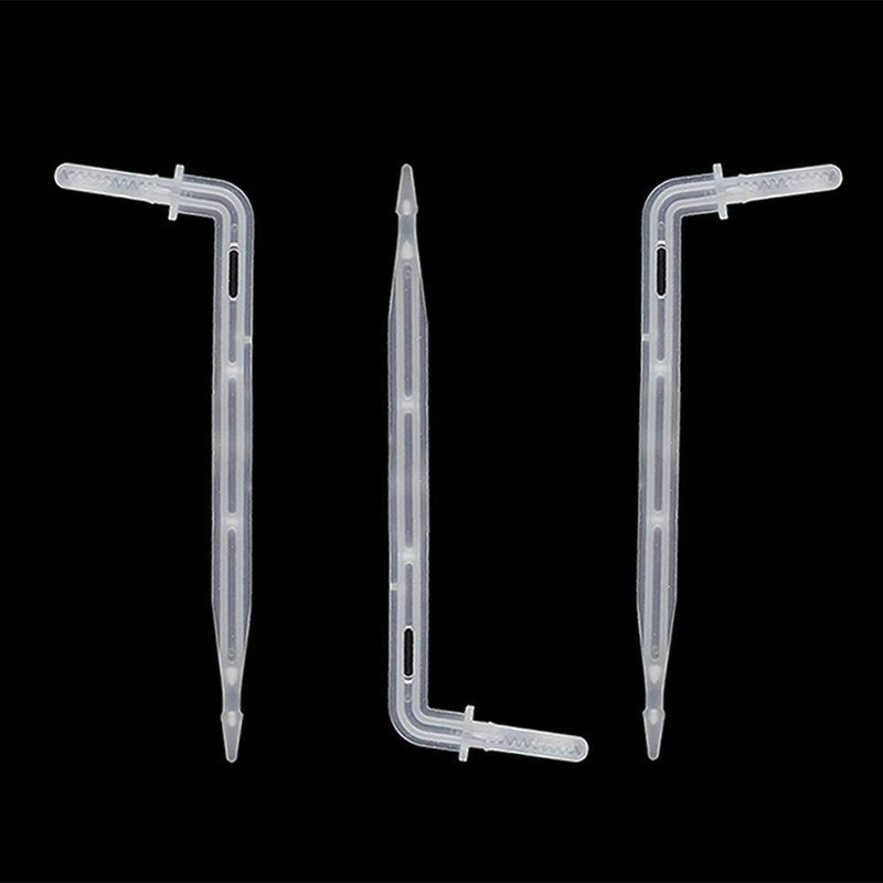 CoscosX 10 Sets White Drip Emitters with 3-Way Connector Curved Arrow Dripper Potted Plants Bend Sprinklers Garden Automatic Irrigation System for 4/7mm Hose Patio Watering Cooling Irrigation Kit - NewNest Australia