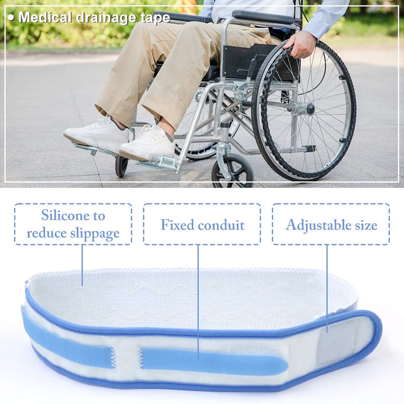 Pack Of 2 Urine Bag Holders, Velcro Catheter Strap Leg Adjustable Leg