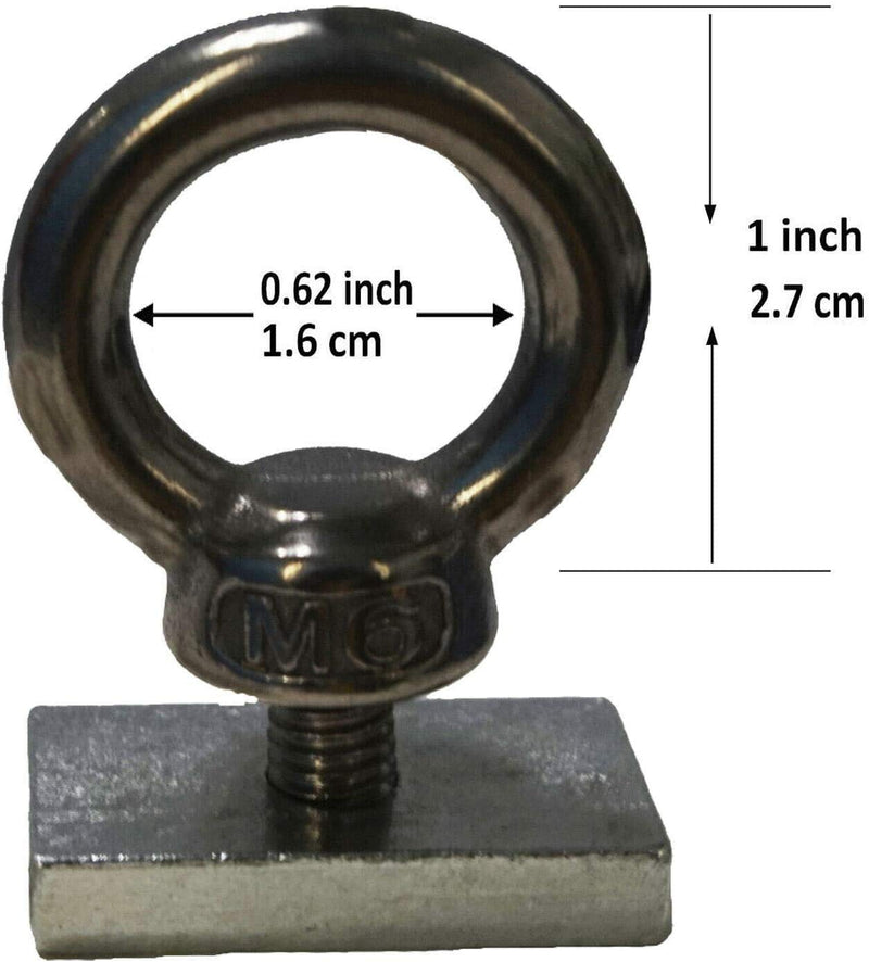 4 Pack HeavyDuty Stainless Steel Eye Bolt tie Down Anchoring Kits