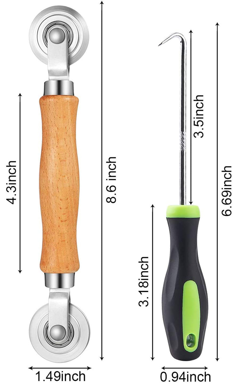 King&Charles Screen Tool, Screen Roller Tool with Bearing - Spline Tool, Screen Repair Tool Spline Roller for Installing Door Screen Window - NewNest Australia