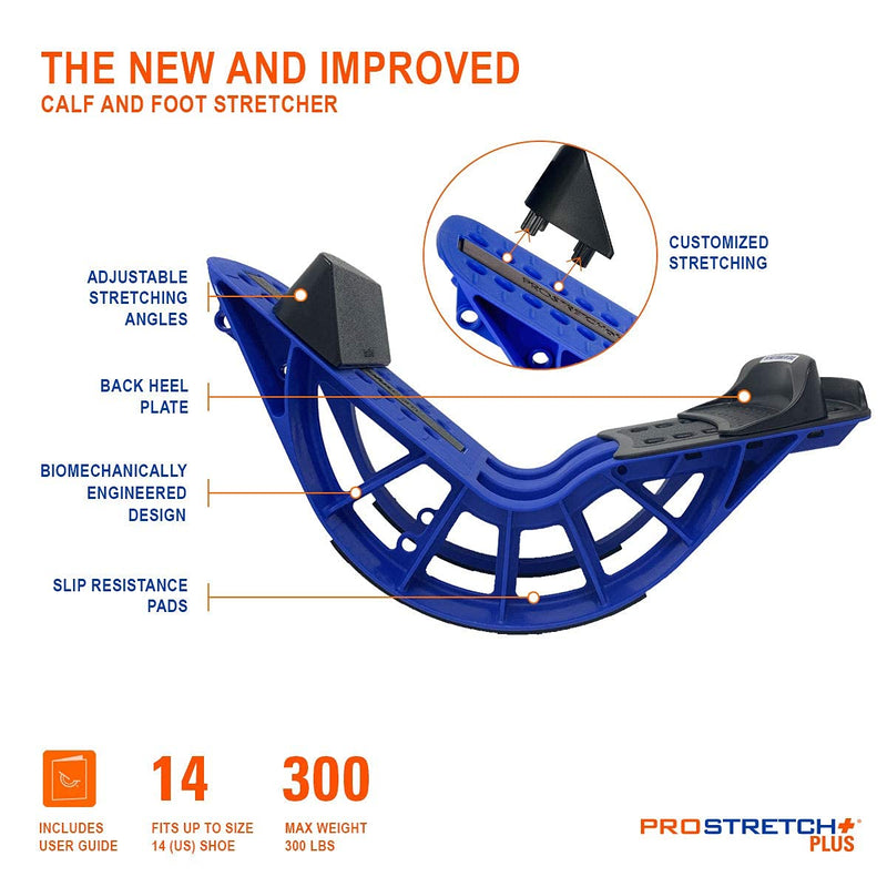 ProStretch Plus Customizable/Adjustable Calf Stretcher and Foot Rocker for Plantar Fasciitis, Achilles Tendonitis and Tight Calves, Made in USA - NewNest Australia