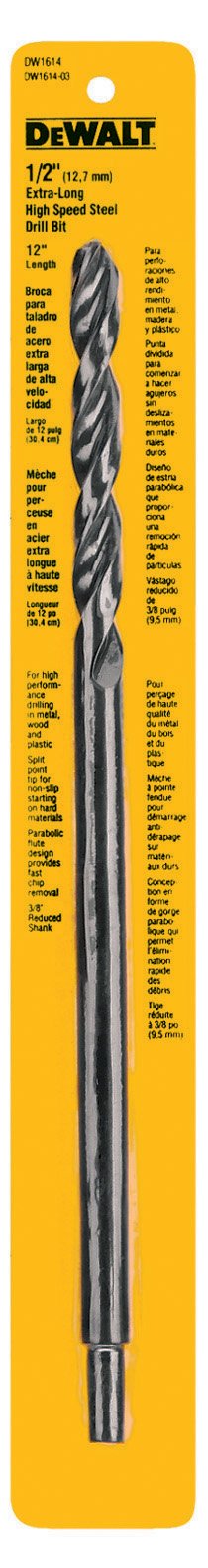 DEWALT Drill Bit, Black Oxide, 1/2-Inch x 12-Inch (DW1614) - NewNest Australia