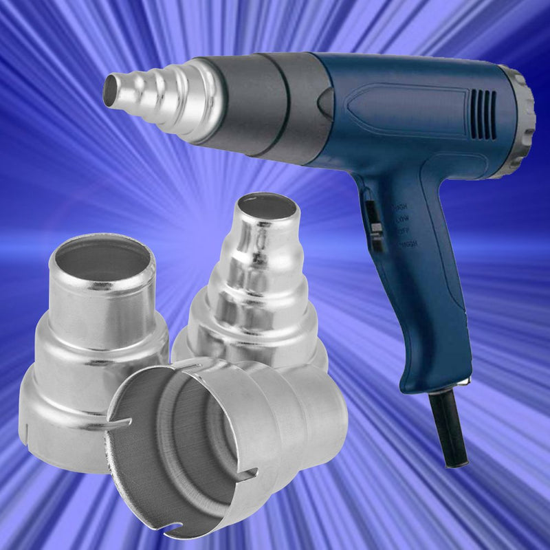 7pcs 35mm Hot Air Gun Nozzle Attachments, Heat Soldering Station Repair Tool Kit Shrink Wrap Welding Accessories for Shrinking Heat Shrink Tube Use - NewNest Australia