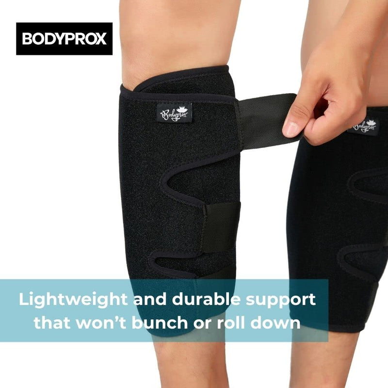 Calf Support Brace 2 Pack, Adjustable Shin Splint Compression Calf Wrap