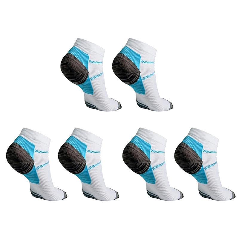 Plantar Fasciitis Socks 3 Pack Foot Care Compression Stockings Running Socks for Women Men Relieve Pain Support Heel Arch Ankle SM - NewNest Australia