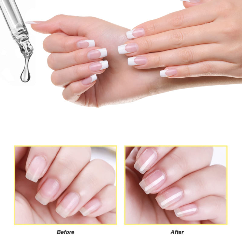 Nail Cuticle Oil 15ml with Organic Vitamin E & B, Cuticle Oil for Nails, Jojoba Nail Cuticle Oil,Nail Oil Soothe Moisturize with Dropper Design for Dry Rough Nail Care Repair - NewNest Australia