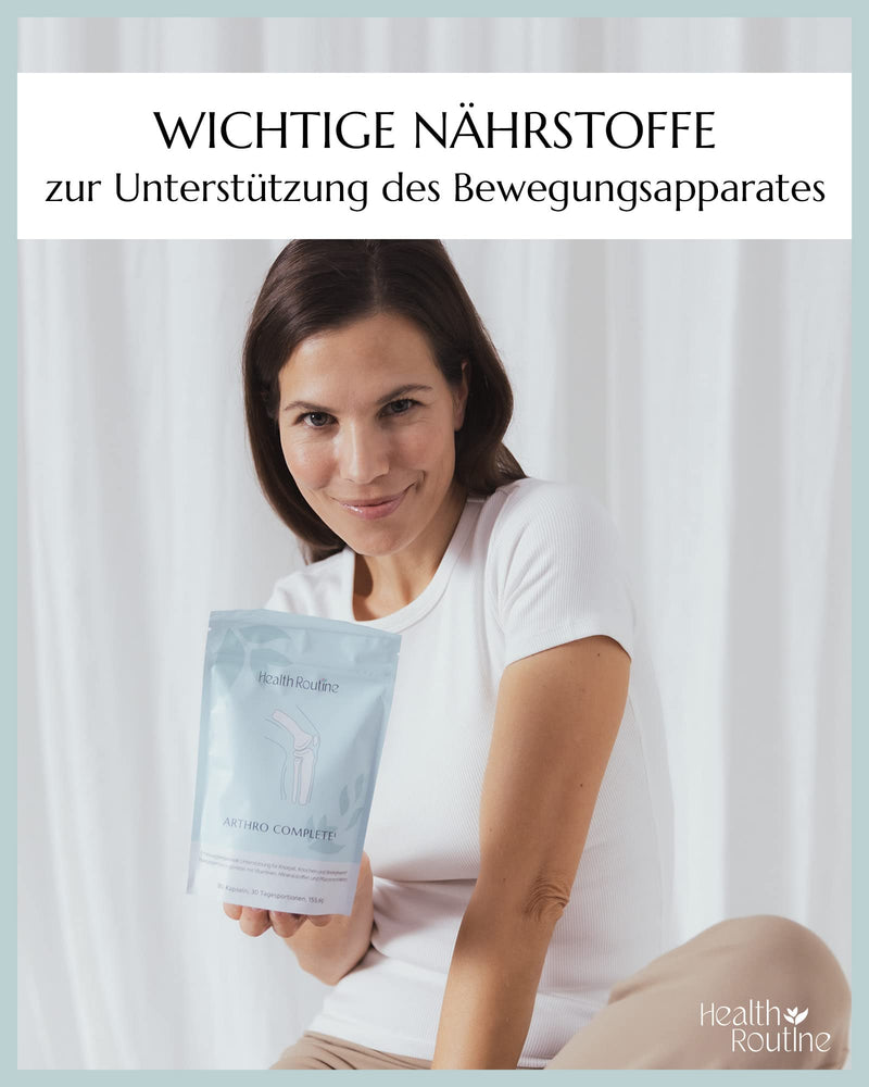 Health Routine Arthro Complete | Supporting a healthy musculoskeletal system | Dietary supplement with curcumin, boswellic acid & glucosamine + chondroitin | 180 capsules - NewNest Australia
