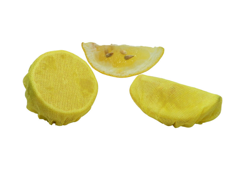 NewNest Australia - Regency Wraps Yellow Stretch Wraps Covers for Lemon Halves and wedges bag of 100, 2 inches