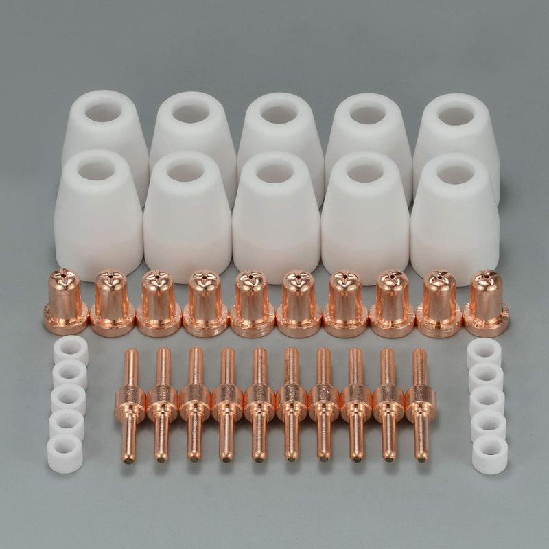 RIVERWELD PT-31 Plasma Tip Nozzle Electrode Extended Cutting Consumable CUT-50 CUT-40D 40pcs - NewNest Australia