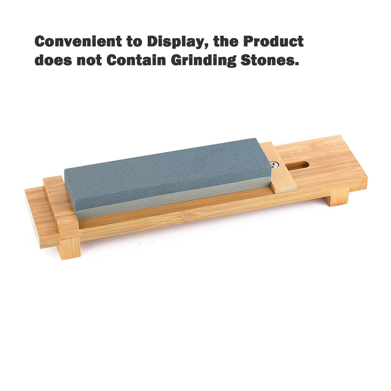 Sharpening Stone Whetstone Holder with Adjustable Slider Heavy Base, 5-1/2-Inch to 9-Inch,Easy Honing, Bamboo Material - NewNest Australia