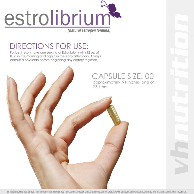 EstroLibrium Estrogen Pills for Women | Female Hormone Balance Supplement | Shatavari, Dong Quai, Red Clover and More | Improve Estrogen Levels from PMS to Menopause | VH Nutrition | 30 Day Supply - NewNest Australia