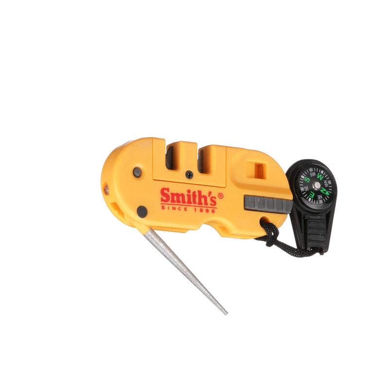 Smith's - S-50364 50364 Pocket Pal X2 Sharpener & Outdoors Tool Yellow - NewNest Australia