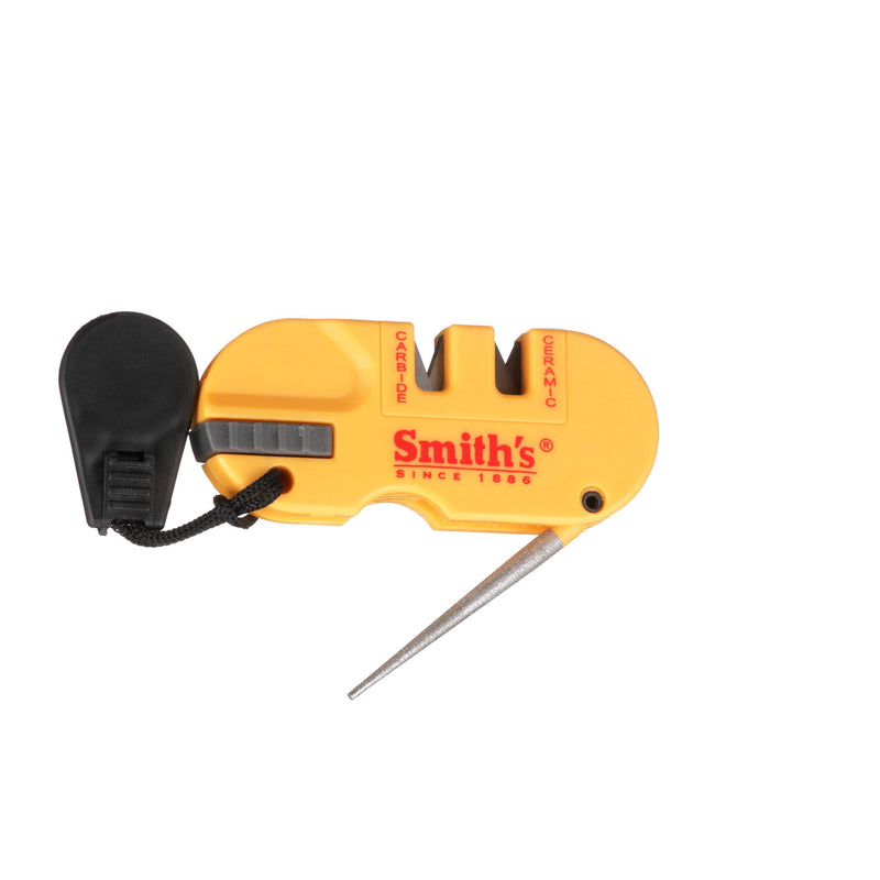 Smith's - S-50364 50364 Pocket Pal X2 Sharpener & Outdoors Tool Yellow - NewNest Australia