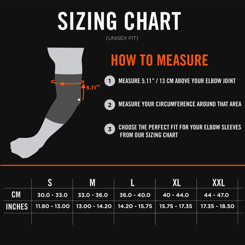 Mava Sports Recovery Compression Elbow Sleeve - Support For Workouts, Exercise Arthritis, Tendonitis, Tennis Elbow And Golfer'S Elbow - Bamboo Carbon Fiber Athletic Elbow Compression Sleeve Black Xxl - NewNest Australia