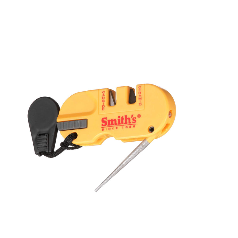 Smith's - S-50364 50364 Pocket Pal X2 Sharpener & Outdoors Tool Yellow - NewNest Australia