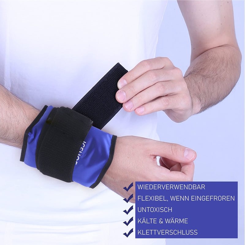 Icehof Universal Cooling Pad With Velcro Fastener - Flexible And Easy To Use All Over The Body - Cooling Gel Cold Compresses Cooling Pack Gel Cooling Bandage - NewNest Australia