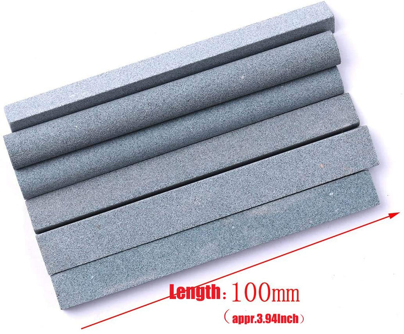 CHEERBRIGHT 6 Pieces 180# Whetstone Set - Assorted Shapes Sharpening Stones Polishing Stone Set(Length 3.93Inch) - NewNest Australia