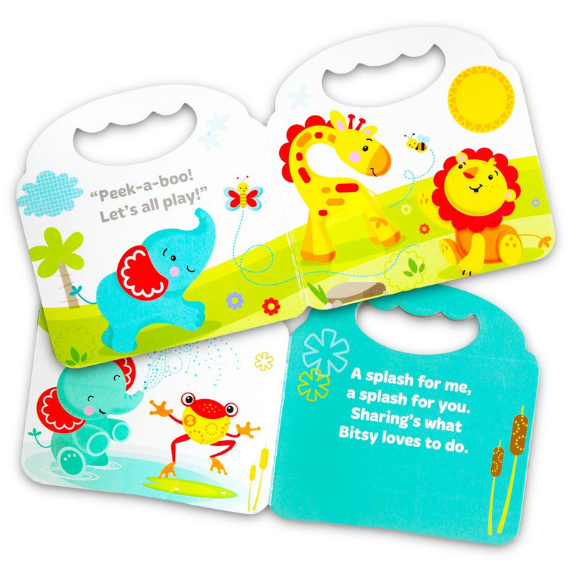 NewNest Australia - Fisher Price "My First Books" Set of 4 Baby Toddler Board Books (Bedtime, Playtime, Friendship and Peek-a-Boo!)