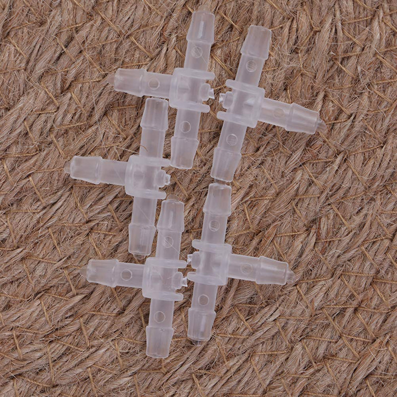 CoscosX 10 Sets White Drip Emitters with 3-Way Connector Curved Arrow Dripper Potted Plants Bend Sprinklers Garden Automatic Irrigation System for 4/7mm Hose Patio Watering Cooling Irrigation Kit - NewNest Australia