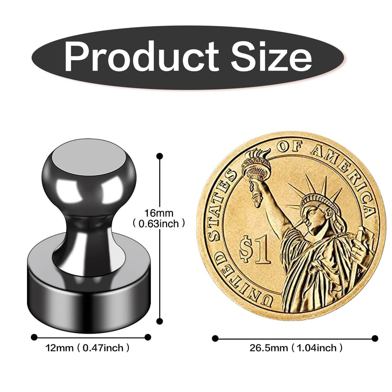 50Pcs Fridge Black Refrigerator for Whiteboard, Strong