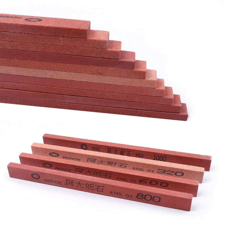 Sharpening Stone Set - CBRIGHT 10pcs Assorted Sizes Grinding Whetstone Polishing Stone Kit 120#,150#,180#,220#,240#,320#,400#,600#,800#,1000#-(5.9x0.47x0.24Inch) - NewNest Australia