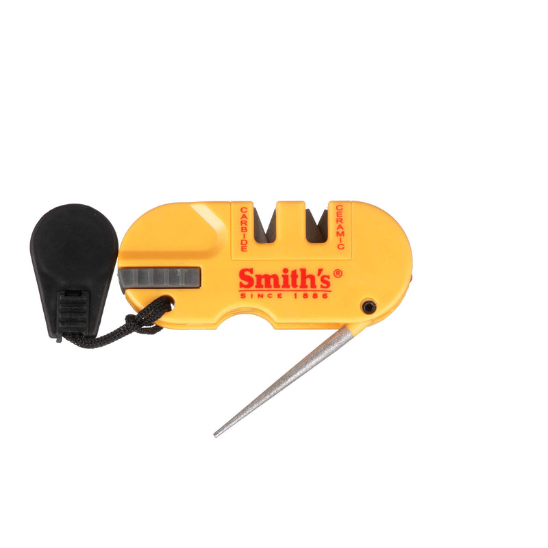 Smith's - S-50364 50364 Pocket Pal X2 Sharpener & Outdoors Tool Yellow - NewNest Australia